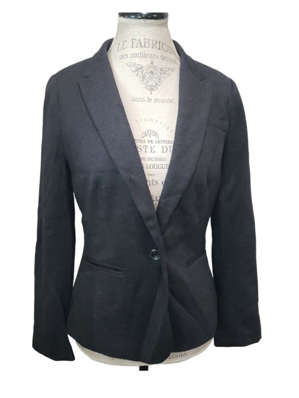 JCP Charcoal Gray Single Button Blazer Suit Jacket J C Penny's Brand New w. Tags